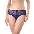 thumbnail image 4 of HUPOM Sexy Panties For Women Underwear For Women Briefs Leisure Tie Seamless Waistband Blue L, 4 of 7