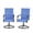 Only Swing Dining Chairs (Blue, Set of 2), variant on SOBREMESA Patio Chairs Set of 6, Stackable Outdoor Dining Chairs, All Weather Breathable Textile, Heavy Duty Metal Frame Porch Chairs for Backyard, Lawn (Only Chairs, Gray, Set of 6)