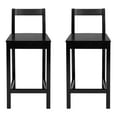 thumbnail image 6 of Mainstays 24" Counter Height Wood Barstools with Back, Set of 2, Black, 6 of 12