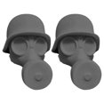 thumbnail image 2 of Capítulo Funny Mask Botella La Topper (gris 2pcs), 2 of 9