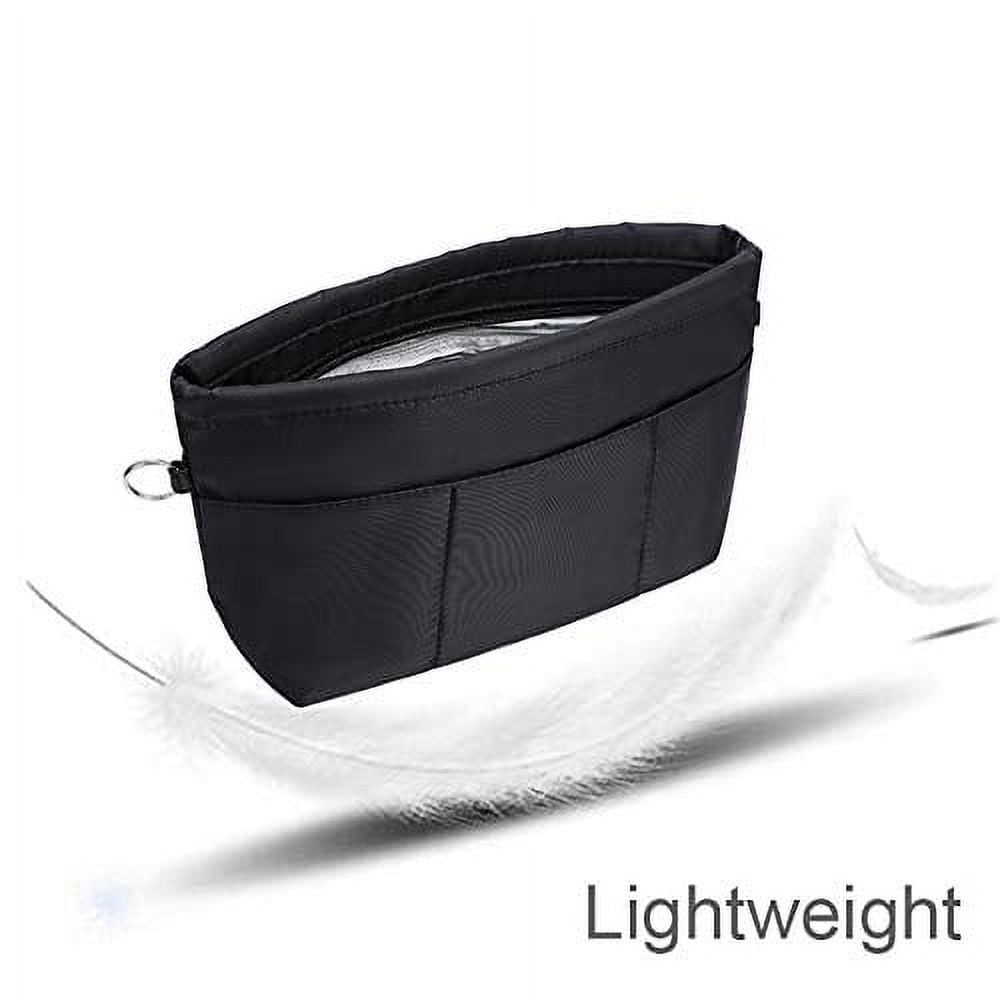 Organizer Per Borsa Con 13 Tasche - Insert Espandibile Con Cerniera, Design Fiore Viola-Blu - Foto 6