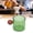 Green, variant on BOKYAN Amber Heat Resistant Glass Coffee Cup with Wooden Ball Handle, 3.7 oz / 104g Vintage Style Glass Mug for Espresso Tea Beer