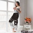 thumbnail image 5 of Disketp Piano Keys With Musical Notes for Women's Pajama Pants - Ultra Soft Fleece Sleep and Lounge Pants (Size: S-3XL)-Medium, 5 of 6