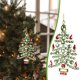 thumbnail image 1 of Colgante Navideño de Acrílico onlyliua con Esquejes Rojos y Piedras Preciosas Verdes, 1 of 7