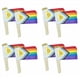 thumbnail image 1 of Paquete de 200 de del Orgullo Gay de Progreso Intersex, Pequeñas Minibanderas LGBTQ de Mano de Arcoíris, 5x8 Pulgadas, 1 of 5