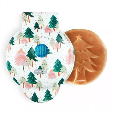 DASH Mini Waffle Maker - 4” Waffle Mold, Nonstick Christmas Tree Waffle Maker