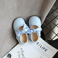 thumbnail image 6 of IROINNID Toddler Girls Shoes Bowknot Non-slip PU Princess Round Toe Dress Shoes, Size 18M-6Y, 6 of 9