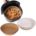 thumbnail image 3 of 100 Paquets de Doublures en Papier Antiadhésives Jetables Blanches pour Friteuses à Air, 3 of 4