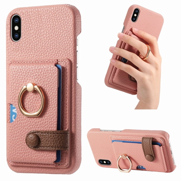 Compatible con iPhone 12 Mini, Funda GANGXUN con soporte magnético y tarjetero