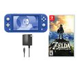 thumbnail image 1 of Nintendo Switch Lite Handheld Console Blue Refurbished Bundle with The Legend of Zelda: Breath of the Wild Game, 1 of 5