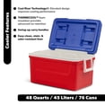 thumbnail image 2 of Igloo 48 QT Laguna Hard Sided Ice Chest Cooler, Red White & Blue, 2 of 17