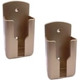 thumbnail image 1 of 4 Pcs Remote Control Holders Rack Wall Mount Media Organizer Phone Charging Storage Box for Home Office Living Room Bedroom (Gold, Small), 1 of 3