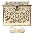 thumbnail image 1 of DIY Wooden Wedding Supplies Business Card Box Decoration Custom Sign In Box Wooden Wedding Card Box, 1 of 6