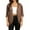 Coffee, variant on Chiccall Cardigan Sweaters for Women Loose 3/4 Sleeve Open Front Cardigans Summer Fall Fashion Lightweight Tops for Women