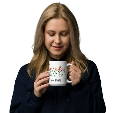 

Mothers Day Happy Mothers Day White glossy mug (15 oz)