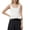 P White, variant on Womens Square Neck Bubble Tank Top Backless Sleeveless Summer Solid Cami Vest Top Textured Blouse Shell Soft Tee M