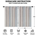 thumbnail image 2 of Blackout Kids Curtains,Boho Bohemia Geometric Line Art Childrens Insulated Curtains Set Of 2,Bedroom Essentials,Toddler Room Decor 42"x63"(106x160cm), 2 of 4