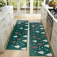 thumbnail image 4 of Kitchen Rugs Sets Of 2,Dark Green Christmas Tree Pattern Anti Fatigue Kitchen Mat Rugs Non Slip Washable,Decorative Kitchen Floor Mats for Kitchen,Sink,Laundry,17"X47", 4 of 5