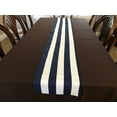 thumbnail image 3 of Cotton Print Table Runner 2 Inch Wide Stripes Navy, 3 of 4