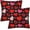 Hearts Pink Red Black, variant on Valentine''s Day Be My Valentine Pillow Covers Set of 4, 18 x 18 Inch Valentines Day Decor Stripes Polka Dot Love Hearts Valentine Throw Pillows Decorative Cushion Case Decoration for Sofa Bed
