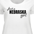 thumbnail image 4 of Inktastic Just a Nebraska Girl Born and Raised Women's Plus Size T-Shirt, 4 of 5