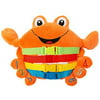 buckle toy barney crab - toddler early learning basic life skills childrens plush travel activity