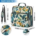 thumbnail image 3 of Haosy 3 Ring Zipper Binder with Shoulder Strap Waterproof Trapper Keeper 2 Inch D-Ring 500 Sheets Capacity, Autumn Tropical Foliage, 3 of 8