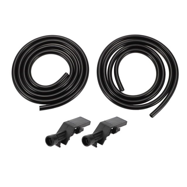 Boquilla de lavado de parabrisas Unique Bargains para Honda HR-V 2016-2017 No.76810TP6A01 Delantera Negra con 2 Pcs de manguera de 1 metro 1 juego