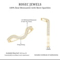 thumbnail image 6 of Rosec Jewels Certified Moissanite Engagement Ring Enhancer - Curved Stackable Ring for Women - D-VS1 Quality, 10K Yellow Gold, US 8.50, 6 of 7