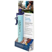 Lifestraw Personal Water Filter for Travel, Hiking, Camping and Survival - Blue