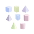 thumbnail image 3 of 8 piezas en forma 3D geométrica Montessori juguete de aprendizaje juego clasificador de formas juego geométrico juguete de clasificación juego de, 3 of 9
