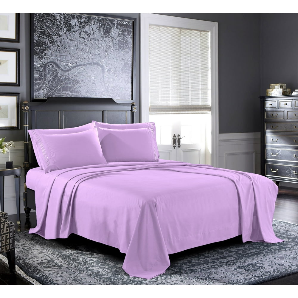 Bed Sheets Set, Microfiber Bedding Set, Deep Pockets, Wrinkle & Fade