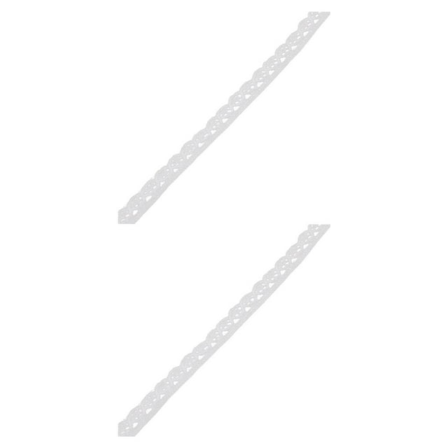 VONKY 1 Roll Lace Craft Ribbon Exquisite Cotton Stylish DIY Craft Creative Sewing Accessory Comfortable Delicate Lace Trim Type1 2Set