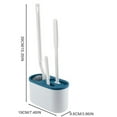 thumbnail image 2 of Clearance Toilet Brush Set No Dead Angle Toilet Brush Japanese S Type Toilet Brush T Type Cleaning Brush for Home & Kitchen A, 2 of 5