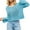 Blue#P10, variant on Womens Spring Tops Cardigan Blouses Dressy Casual,Women's Crew Neck Sexy Hollowed Out See Through Sweater Pullover