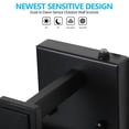 thumbnail image 2 of Set of 2 Modern Outdoor Wall Lanterns with Black Metal Frame, Clear Glass & Ambient Light Sensors, Weatherproof Wall Sconces for Porch, Garage or Entryway Lighting, E26 Bulb Compatible, 2 of 9