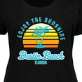 thumbnail image 4 of Inktastic Summer Enjoy the Sunshine Destin Beach Florida in Blue Women's Plus Size T-Shirt, 4 of 5