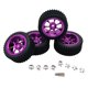 thumbnail image 5 of 4 ruedas y neumáticos RC, neumáticos y llantas RC, pieza de actualización RC, repuesto para Wltoys violeta, 5 of 9