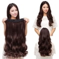 thumbnail image 2 of Natural 3/4 Full Head Clip In Hair Extensions Curly Wavy Straight Hair Women φг Y0F1, 2 of 9