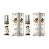 Al Rehab Choco Musk Concentrated Perfume 0.2 oz / 6 ml Unisex Roll On Pack of 2