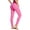 Hot Pink, variant on Women's 7/8 High Waist Soft Yoga Leggings with Deep Pockets Brushed Stretch Squat Proof Workout Pants Black L