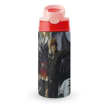 

Death Note Poster Anime Kid s Insulated Water Bottle With Straw Vacuum Stainless Steel Cup Leak-Proof Toddler Thermoses Children Water Cup