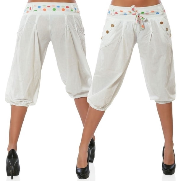 ladies casual capri pants
