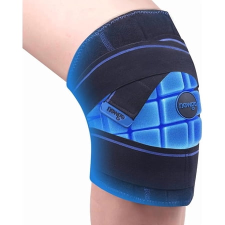 NEWGO Long Lasting Coldness Knee Ice Pack Wrap with Ice Cubes Cold Pack
