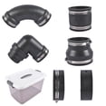thumbnail image 4 of RV Camper Sewer Waste Plumbing Kit - Universal Connection Adapter System, 4" FIPT, 3.5" & 3" Inlets - Durable PVC Construction - SKU: 43809231, 4 of 14