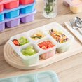 thumbnail image 3 of 4Pcs 1300ml Bento Boîte Couvercle Transparent Grande Capacité 5 Grilles Conception Étudiants Portable Lunch Conteneur Utilisation Quotidienne, 3 of 8