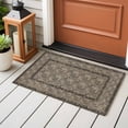 thumbnail image 4 of Grey Boho Entryway Rug 2'x3'&nbsp; Non Slip Front Door Mats, Vintage Ethnic Tribe Abstract Art Floral Entrance Rugs Indoor Outdoor Carpet, Washable Floor Mats Small Area Rug for Bedroom Kitchen, 4 of 8