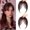 Style 4, variant on Clip On Bangs for Women, Natural Straight Heat Resistant Synthetic Hair Fringe, Easy Wear Voluminous Hair Pieces for Work Party Daily Dating, 1 Pack
