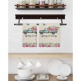 thumbnail image 3 of Spring Kitchen Dish Towels for Drying Dishes Set of 2, Farmhouse Retro Truck Botanical Rose Butterfly Waffle Weave Microfiber Hand Tea Bathroom Towels Quick Dry & Absorbent Towel 15.7x23.6, 3 of 7