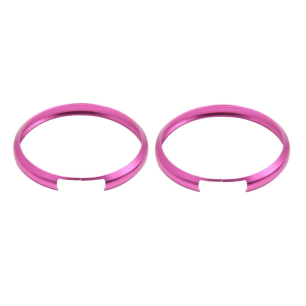2Pcs círculo Embellecedor Llave de Coche Círculo Decorativo Morado